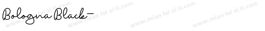 Bologna Black字体转换